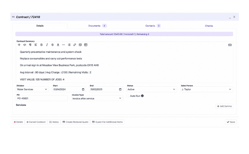 What TeamPoint service contracts can do